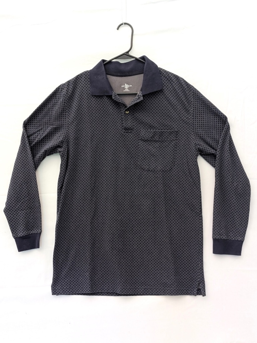 John Blair Mens Long Sleeve Polo Shirt